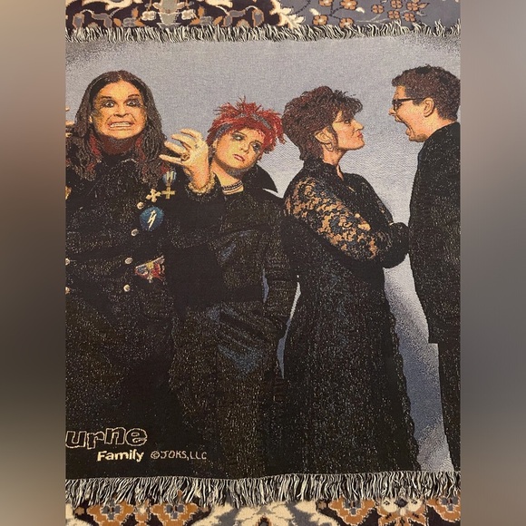 Ozzy Osbourne Family Throw Blanket 53x65” - Picture 2 of 11